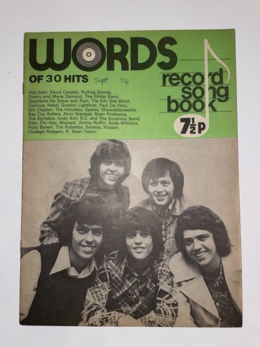 Words song book magazine - words,