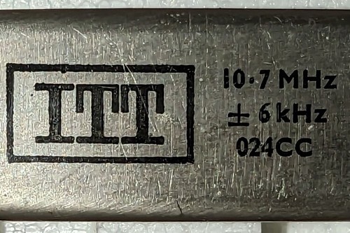 Itt 6khz 7mhz crystal - itt, 10.7mhz