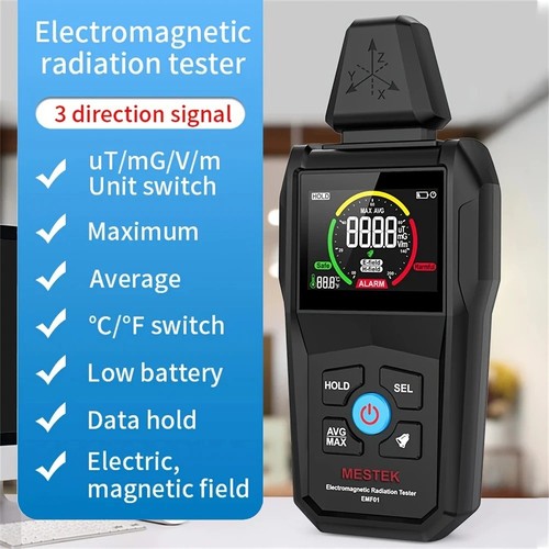 Digital emf meter lcd - digital,