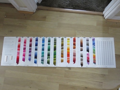 Dmc colour card with - colour,