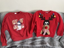 NEXT Bundle  Christmas Jumper and Sweatshirt Age 6-7