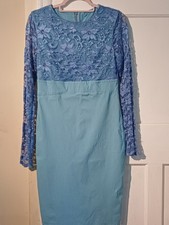 Vintage Dress 60s Blue Knee