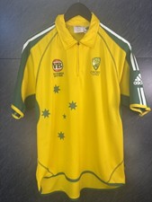 Retro Adidas Australia Cricket Shirt Jersey Size Medium large VB Victoria bitter