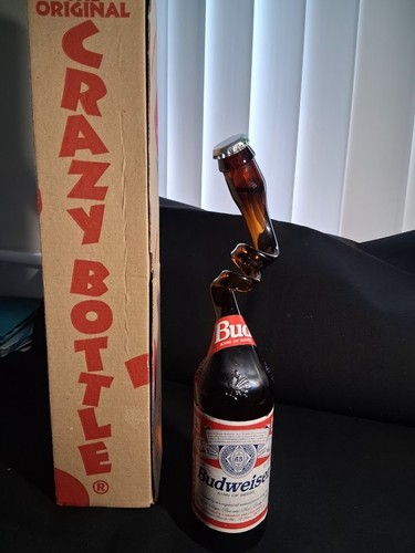 Crazy budweiser bottle - crazy, in