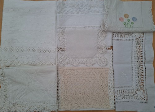 Vintage white linens - vintage,