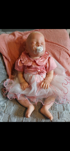 Cute reborn baby with blonde - reborn,