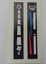 Dash Binnacle Heater & Fan Control Labels for Land Rover ref MTC6007 MTC6007 