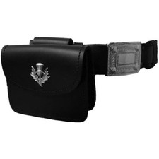 Black kilt belt pouch - kilt,