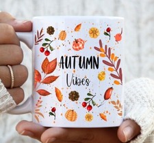 Autumn Mug, Autumn Vibes Mug, Autumn Mug Gift, , Autumn Leaves mug, Pumpkin mug