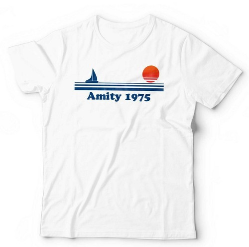 Jaws tshirt amity 1975 unisex - jaws,
