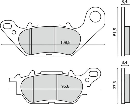 Front brake pads yamaha ybr - pads,