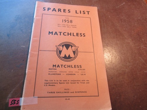 Matchless 1958 500 600 350