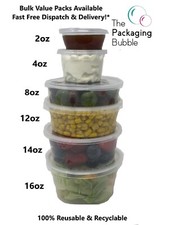 Round food containers plastic - food,