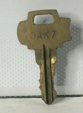 Vintage Vending Machine Brass key marked oak 7 