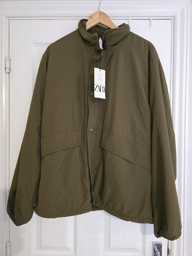 Mens zara khaki borg - mens,