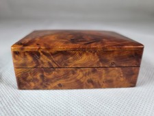 Burl Wood Trinket Jewellery Keepsake Box Tuya? Hand-made Polished Rare Prop