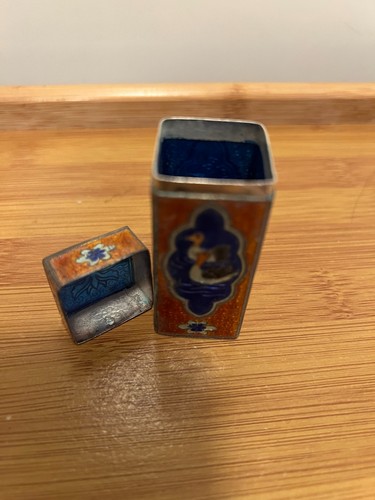 Cloisonne silver miniature