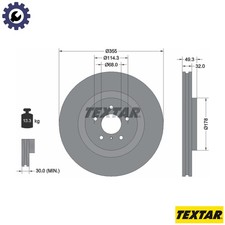 2x BRAKE DISC 92199105 FOR