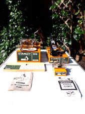 3 VINTAGE STANLEY No 50 S COMBINATION No 78 SIDE REBATE & No 271 ROUTER + BOXES