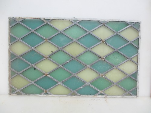 Antique stained glass window - stained,