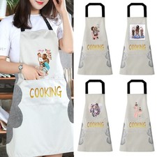 Unisex Waterproof Kitchen Chef Apron Pocket Catering Cooking BBQ Apron UK