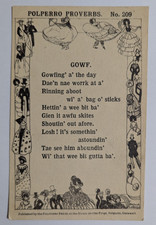 Polperro Proverbs No. 209 Gowf