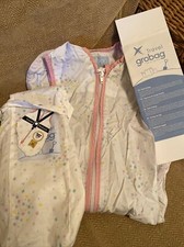 Travel Grobag 0-6 Months 0.5 Tog Lightweight Pink & White