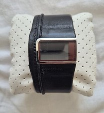 Rare Diesel Mens Leather Cuff Leather Digital Watch DZ-7033 Boxed With Manual