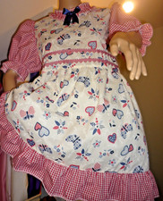 ADULT BABY SHORT SISSY COTTON PLAY DRESS  upto 36/38" 