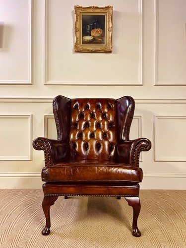 Antique vintage tan leather - tan,