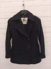 Women's Burberry Black Peacoat UK 4