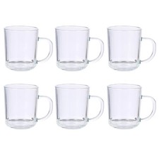 Clear Glass Coffee Cups Mugs