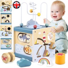 New Wooden Activity Cube Kids