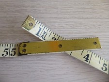 Vintage Dean Imperial Brass Capped Tape Measure 60" XL  / Tailoring, Dressmaking