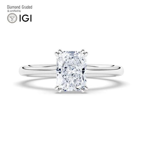 Radiant diamond engagement - diamond,