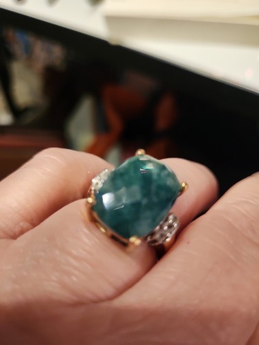 Genuine emerald ring size - ring, 7