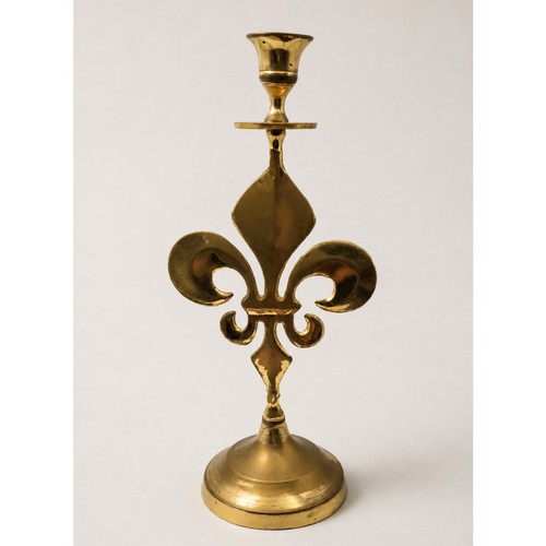 Vintage brass fleur - brass, lis
