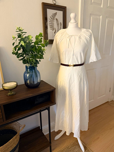 Reiss ivory midi dress - ivory,