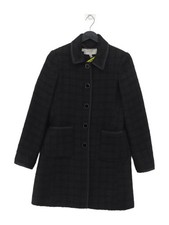 Hobbs Women's Coat UK 6 Black Acrylic