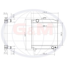 Radiator for TYM Mini Tractor