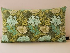William Morris Chrysanthemum Minor Fabric Cushion Cover Sanderson & Velvet Ob