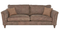 Barker and Stonehouse Darwin Leather Sofa in Brown (Originally £2700!)