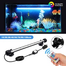 LED Aquarium Lights Submersible White/Blue/RGB Light for Fish Tank Underwater