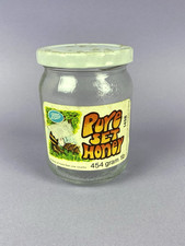 Original Vintage c1970s Boots Pure Set Honey 1LB Glass Jar With Label
