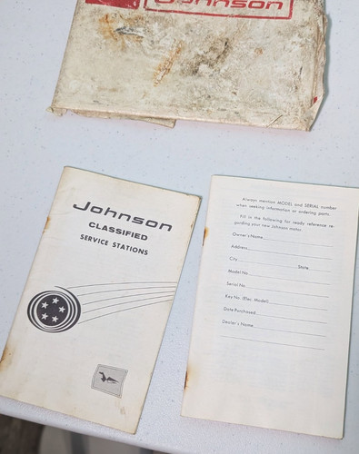 Johnson outboard motor - motor, paper