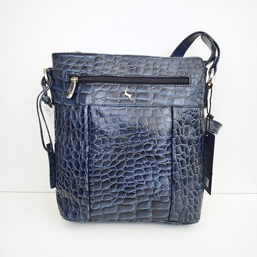 Ashwood leather navy blue - leather,