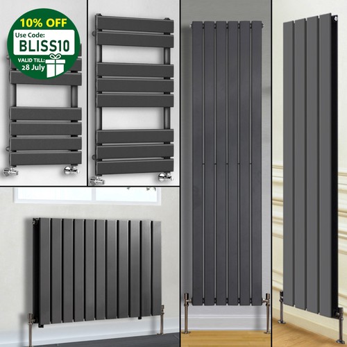 Anthracite flat panel - flat,