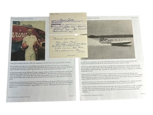 Fred alter signed autograph - signed,