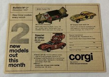 1967 CORGI cars ad ~LINCOLN