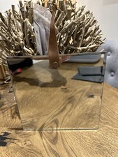 New Hanging Mirror Faux Tan